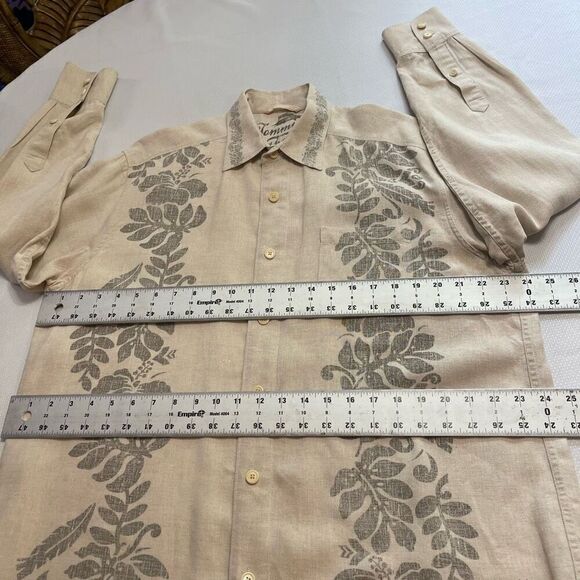 Tommy Bahama Linen Long Sleeve Button Up Shirt Size Medium - Picture 7 of 12